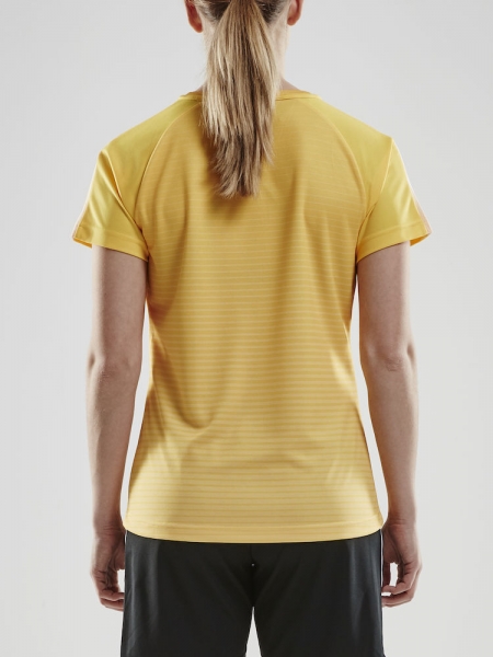 Damen Craft Pro Control Stripe Trikot - Gelb/Schwarz